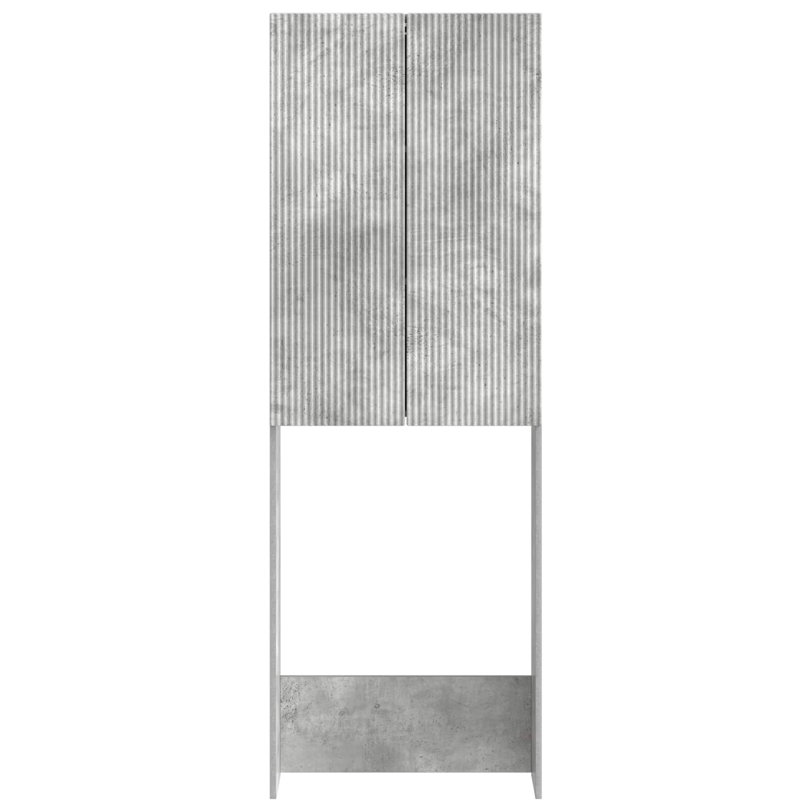 Toiletkast ARNHEM Betongrijs 66 x 25,5 x 190 cm Bewerkt hout