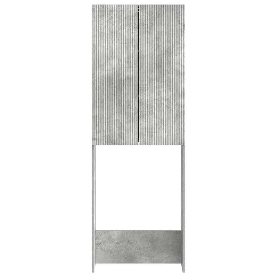 Toiletkast ARNHEM Betongrijs 66 x 25,5 x 190 cm Bewerkt hout