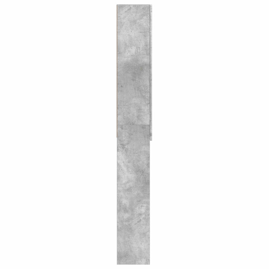 Toiletkast ARNHEM Betongrijs 66 x 25,5 x 190 cm Bewerkt hout