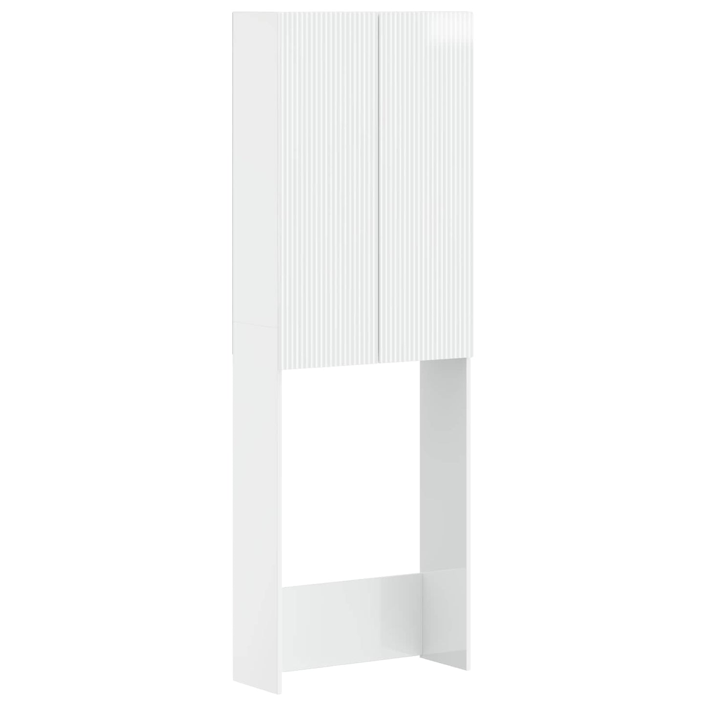 Toiletkast ARNHEM Hoogglans Wit 66 x 25,5 x 190 cm Bewerkt hout
