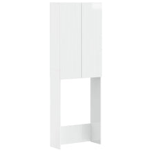 Toiletkast ARNHEM Hoogglans Wit 66 x 25,5 x 190 cm Bewerkt hout