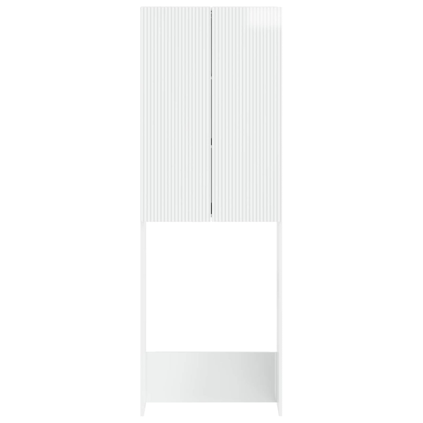 Toiletkast ARNHEM Hoogglans Wit 66 x 25,5 x 190 cm Bewerkt hout
