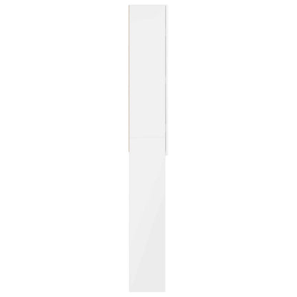 Toiletkast ARNHEM Hoogglans Wit 66 x 25,5 x 190 cm Bewerkt hout