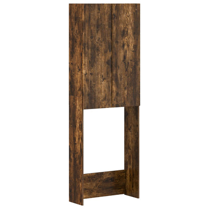 Toiletkast ARNHEM Gerookt eiken 66 x 25,5 x 190 cm Bewerkt hout
