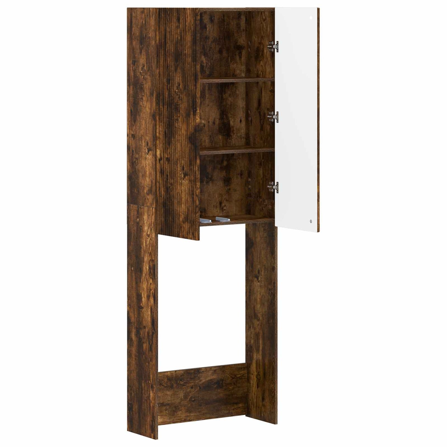 Toiletkast ARNHEM Gerookt eiken 66 x 25,5 x 190 cm Bewerkt hout