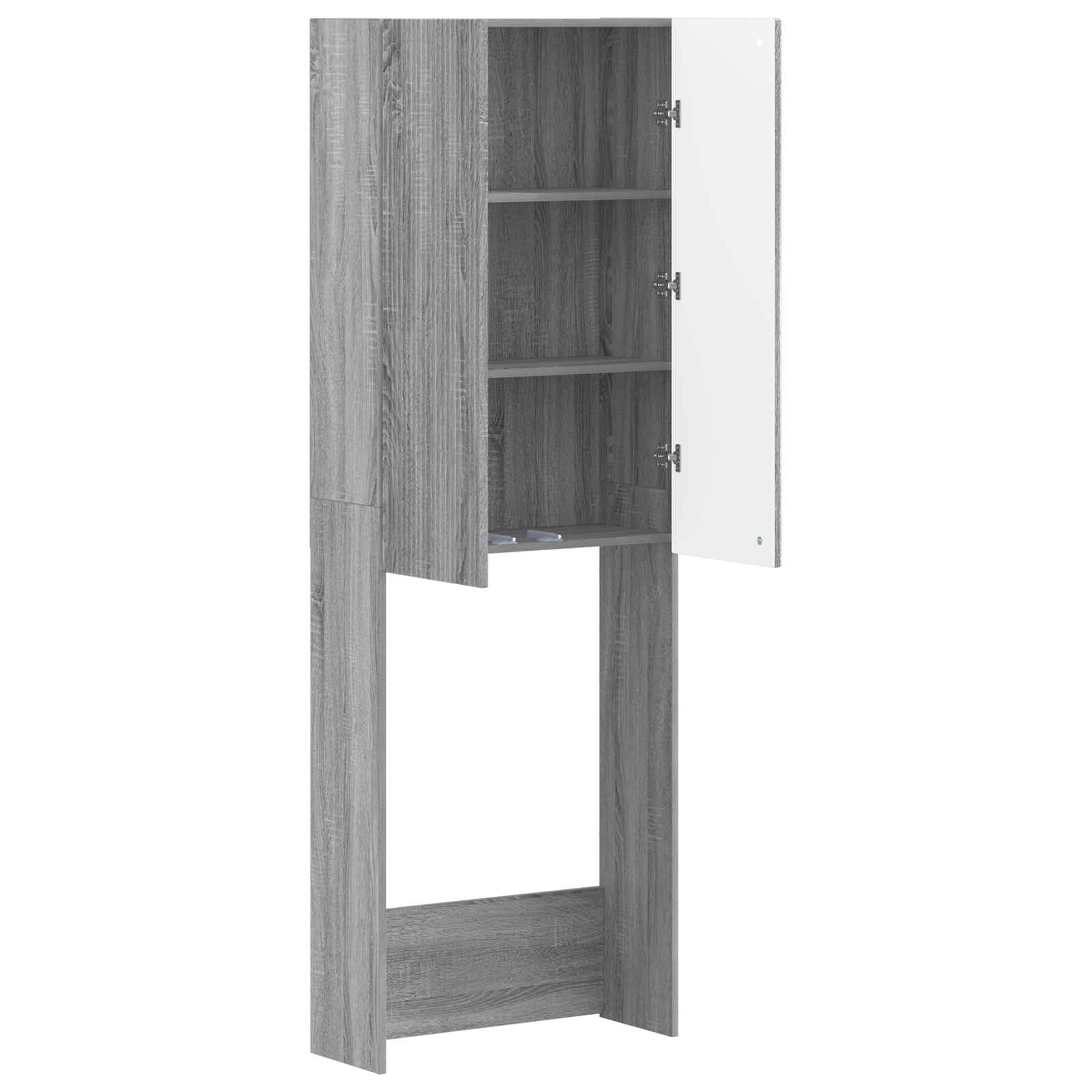 Toiletkast ARNHEM Grijs Sonoma 66 x 25,5 x 190 cm Bewerkt hout