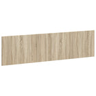 Hoofdbord wandmontage 200x3x50 cm sonoma eiken