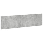 Hoofdbord 200 cm betongrijs bewerkt hout wandmontage