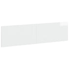 Hoofdeinde 200x50 cm hoogglans wit bewerkt hout muurmontage