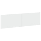 Hoofdbord wandmontage 180x50 cm wit bewerkt hout
