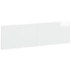 Hoofdbord wandmontage 180x50 cm hoogglans wit