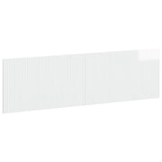 Hoofdbord wandmontage 180x50 cm hoogglans wit