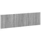Hoofdbord wandmontage 180x50x3 cm grijs sonoma