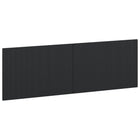 Hoofdbord 160x3x50 cm zwart bewerkt hout