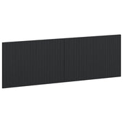 Hoofdbord 160x3x50 cm zwart bewerkt hout