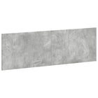 Hoofdbord ARNHEM wandmontage 160x3x50 cm betongrijs bewerkt hout