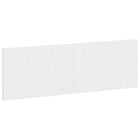 Hoofdbord 160x3x50 cm hoogglans wit bewerkt hout