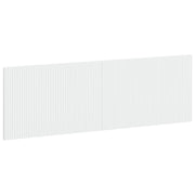Hoofdbord 160x3x50 cm hoogglans wit bewerkt hout