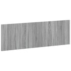 Wandhoofdbord 160x50 cm bewerkt hout Grijs Sonoma