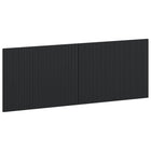 Hoofdbord wandmontage 140x50 cm bewerkt hout zwart
