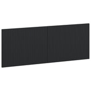 Hoofdbord wandmontage 140x50 cm bewerkt hout zwart