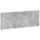 Hoofdbord 140x3x50 cm betongrijs bewerkt hout wandmontage