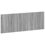 Hoofdbord wandmontage grijs bewerkt hout 140 cm