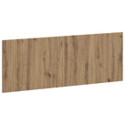 Hoofdbord muurmontage 140x3x50 cm bewerkt hout eiken
