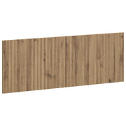 Hoofdbord muurmontage 140x3x50 cm bewerkt hout eiken