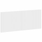 Hoofdbord wandmontage 120x50 cm wit bewerkt hout