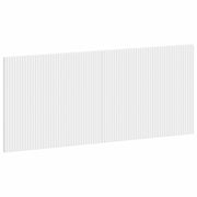 Hoofdbord wandmontage 120x50 cm wit bewerkt hout