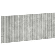 Hoofdbord 120x3x50 cm betongrijs bewerkt hout muurmontage