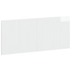 Hoofdbord wandmontage 120x50 cm hoogglans wit bewerkt hout