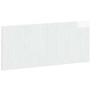 Hoofdbord wandmontage 120x50 cm hoogglans wit bewerkt hout