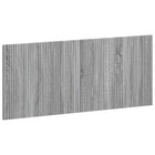 Hoofdbord ARNHEM wandmontage 120x3x50 cm grijs bewerkt hout