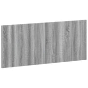 Hoofdbord ARNHEM wandmontage 120x3x50 cm grijs bewerkt hout