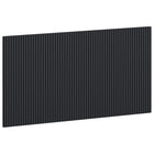 Hoofdbord 100x3x50 cm bewerkt hout zwart wandmontage