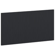 Hoofdbord 100x3x50 cm bewerkt hout zwart wandmontage