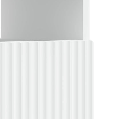LED tv-meubel Wit Bewerkt hout