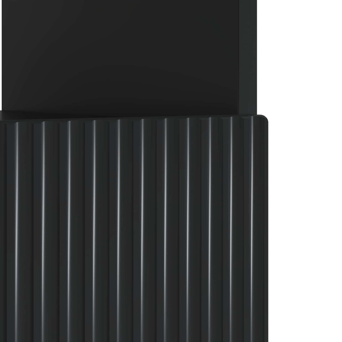 LED tv-meubel Zwart Bewerkt hout