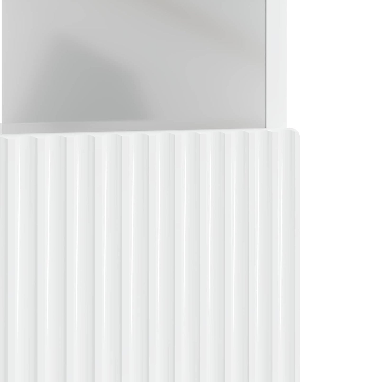LED tv-meubel Hoogglans Wit Bewerkt hout