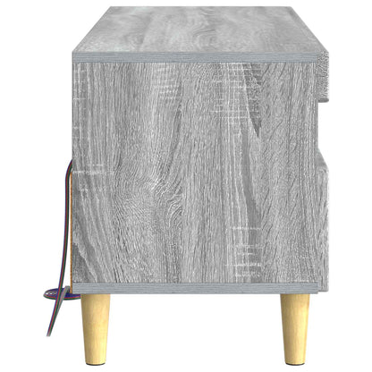 LED tv-meubel Grijs Sonoma Bewerkt hout