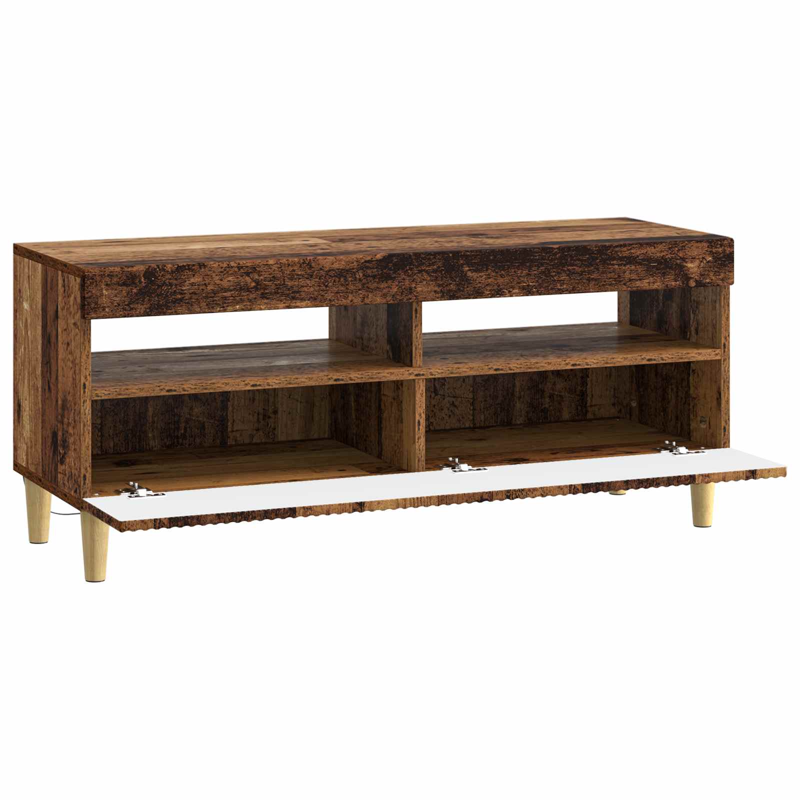 LED tv-meubel Oud hout Bewerkt hout