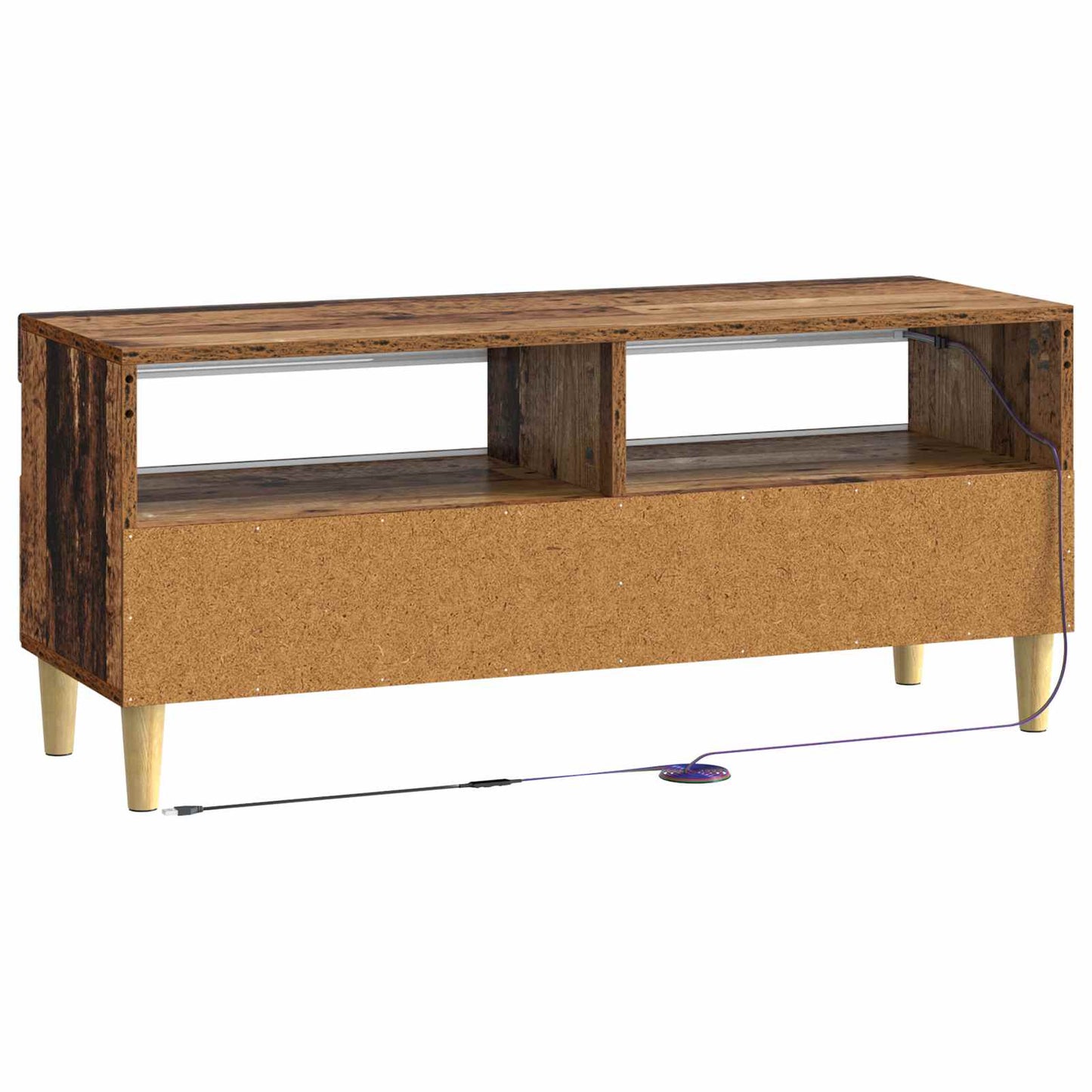 LED tv-meubel Oud hout Bewerkt hout