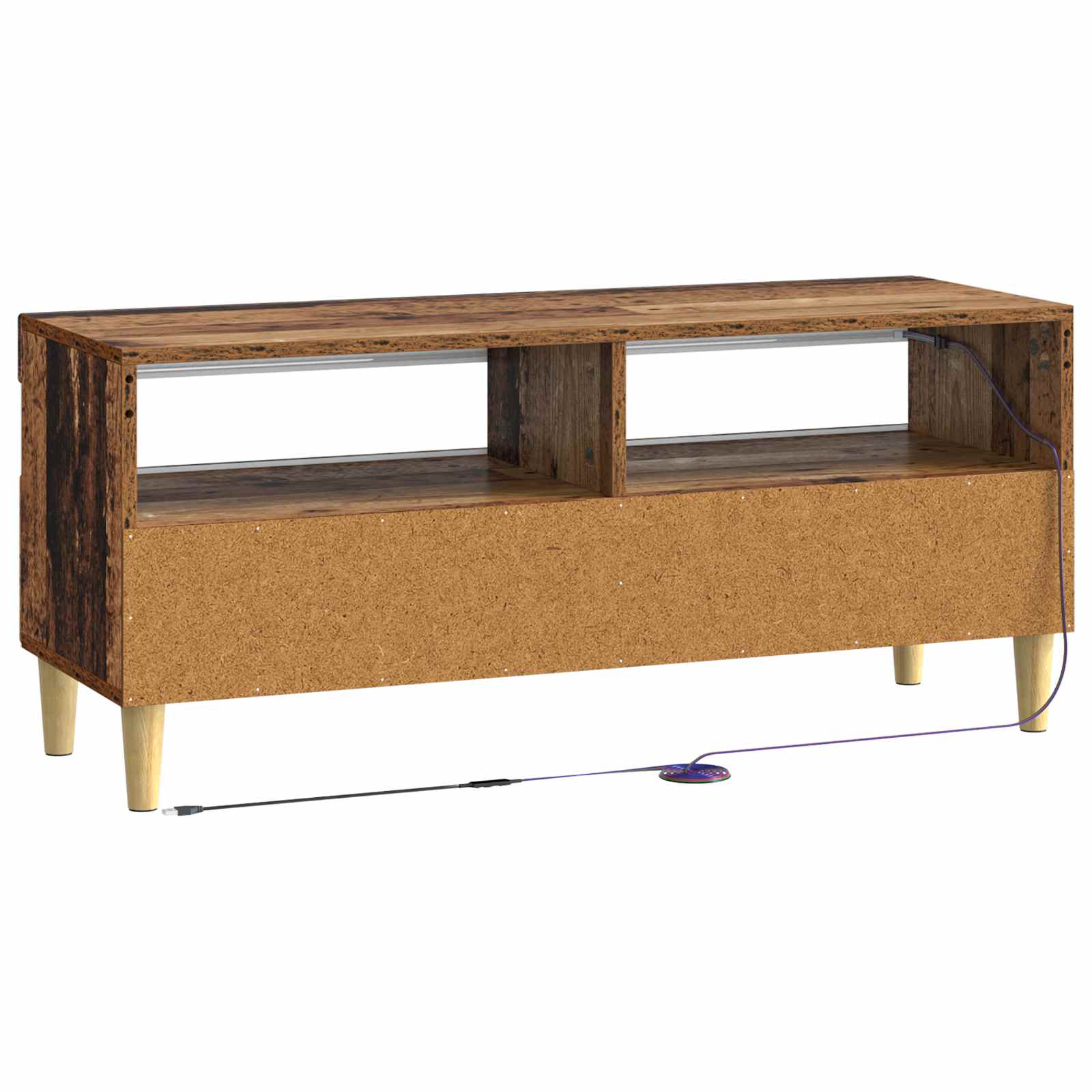 LED tv-meubel Oud hout Bewerkt hout