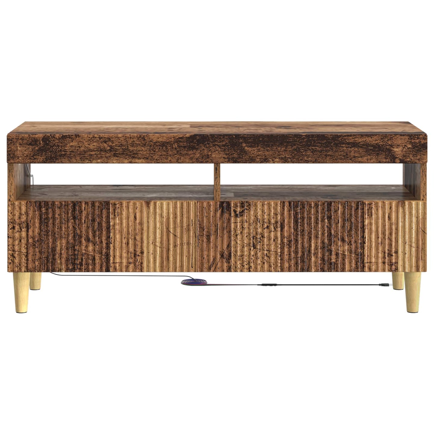 LED tv-meubel Oud hout Bewerkt hout