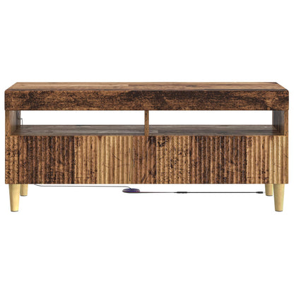 LED tv-meubel Oud hout Bewerkt hout