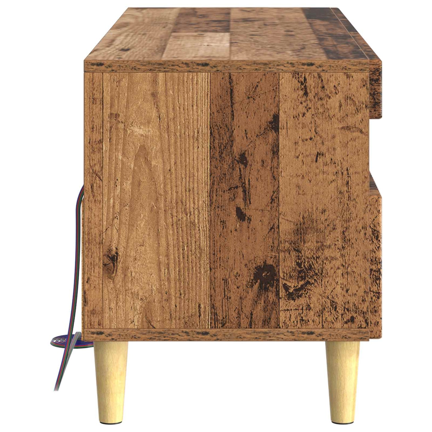 LED tv-meubel Oud hout Bewerkt hout