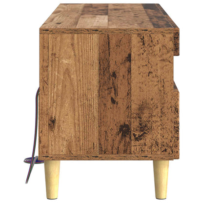 LED tv-meubel Oud hout Bewerkt hout