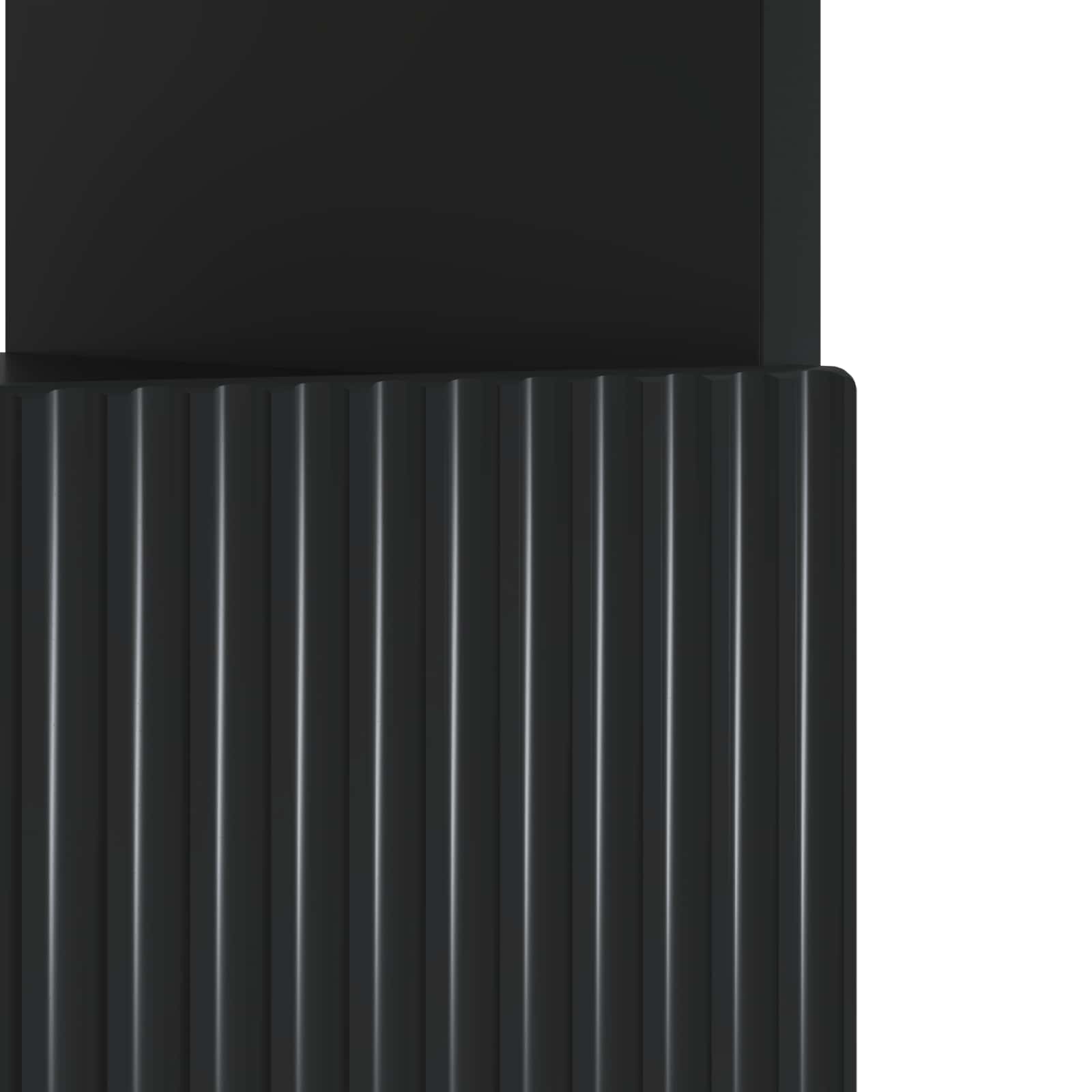 LED tv-meubel Zwart Bewerkt hout